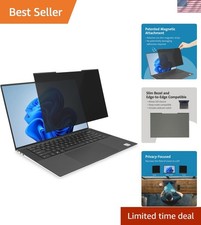 MagPro Magnetic Laptop Privacy Screen 15.6 inch, Removable 16:10 Laptop Priva... picture