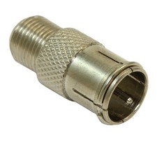 Coax Female Threaded Adapter to F-type Male Push-Type Adapter / Coupler picture