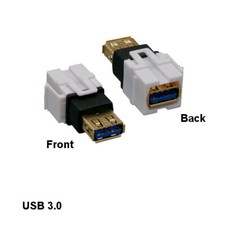 KNTK USB 3.0 A Wall Plate Keystone Snapin Module for Patch Panel Mount Box White picture