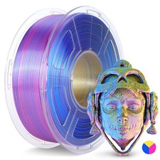 JAYO 1.75mm SILK PLA+ 3D Printer Filament Dual-Color Tri-Color Shiny 1.1KG Quad- picture