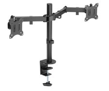 Dual Monitor LED LCD TV Swivel Desk Mount Stand 21 22 23 24 26 27 28 29 30 32