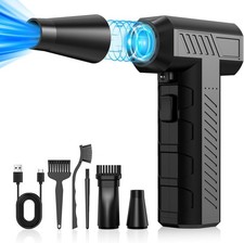 150K RPM Cordless Electric Air Duster for PC, Keyboard, Car, Home Cleaning picture