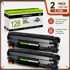 GREENCYCLE 2PK C128 CRG128 Toner For Canon ImageCLASS D530 L190 MF4570dw MF4770N picture