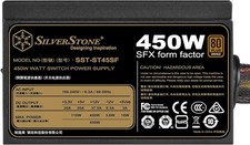 SilverStone  450W SFX Form Factor 80 Plus Bronze Power Supply ST45SF-V3 picture