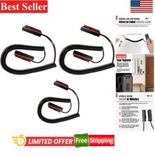 Universal Remote Control Tether Security Cable - 3 Pack, Stretches Up to 10 Feet picture