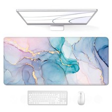 Teal Pink XXL Large Gaming Mouse Pad Non Slip Desk Mat 35.4x15.7 In picture