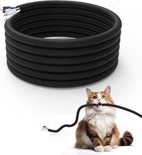  Pet Cord Protector Cable Cover – Chew Resistant Wire Sleeve for Dogs Cats Black picture