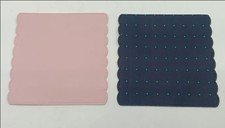 2- Foldable Mouse Pads - Pink & Blue & Turquoise Dot Mouse Pads picture