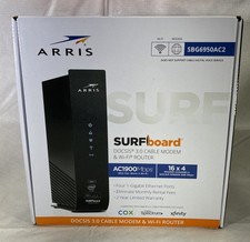 ARRIS Surfboard SBG6950AC2 Cable Modem Wifi Router 400 Mbps Internet Speed Black picture