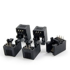 5 Pack 6P6C 6 Pin RJ11 Modular Connector Telephone PCB Jack Connector picture