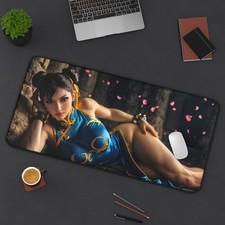 Chun-Li Mouse Pad, Street Fighter Desk Mat, Gamer Gift picture