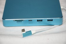 PULWTOP Silver USB-C Dock For iMac 24”, SD/MicroSD, Nvme, SATA SSD 10Gbps picture
