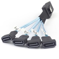 Mini SAS SFF-8087 to 4X SATA Male 7P High Speed Data Transfer Cable 1 to 4 New picture