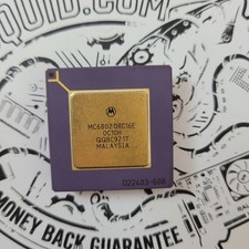 Motorola MC68020RC16E Microprocessor CPU 16MHz Gold Top 0C10H Ceramic PGA picture