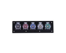 Power Assemblies 5 Position CAM Lock Panel 400 Amp 3 Phase 120/208V Male 90° picture