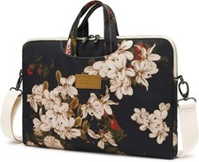 Black Peony Dachee 15 Inch Laptop Shoulder Bag Waterproof Shockproof Lightweight picture