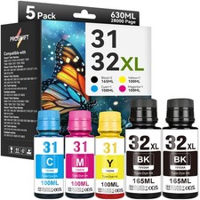 PROSWIFT 31 32XL Ink Bottle Set Replacement for Smart Tank 7602 6001 Ink | Co... picture