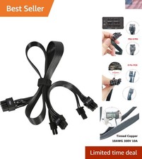 Versatile 65CM Male-to-Male PCIE Power Cable for Corsair, Thermaltake & ARESGAME picture