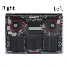 1 Pairs CPU Cooling Cooler Fan For MacBook Pro A1989 13 inch 2018 2019 picture