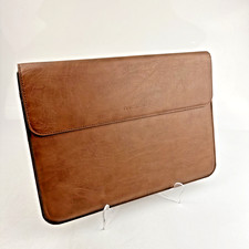 MoKo Brown Leather-Look Laptop Tablet Sleeve Case Portfolio 12.5 x 9 picture