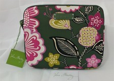 Vera Bradley Olivia Pink Neoprene Tablet eReader Sleeve 10x8 Padded Zipper L31 picture