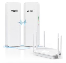 Dual-Band Wireless Bridge Router Kit | 2.4G 5.8G WiFi Bridge | 5KM Point to Poin picture