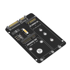 1PCS 2‑in‑1 M.2 NGFF to SATA III Adapter Board, 6Gbps 2.5