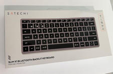 Satechi Slim X1 Bluetooth Backlit Keyboard for MacBook, iPad, iMac | Space Gray picture