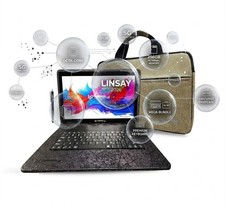 2026 LINSAY Tablet OCTA-CORE 256GB Internal Memory MEGA-BUNDLE w/Key & Brie Gree picture