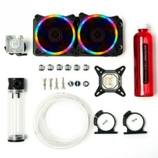 PC Liquid Water Cooling Kit 240mm Radiator Pump Reservoir CPU Block Tube New Lot picture