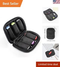 Durable Lightweight USB Flash Drive Storage Bag - 6 Slots in Elegant Black picture