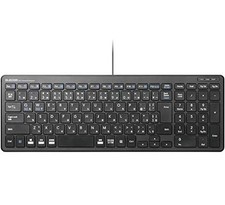 ELECOM Wired Keyboard Pantograph Compact Keyboard Black TK-FCP097BKNEW picture