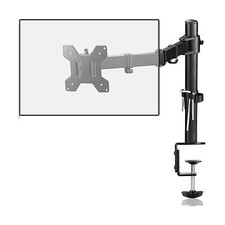 suptek Single LED LCD Monitor Desk Mount Heavy Duty Fully Adjustable Stand fo... picture