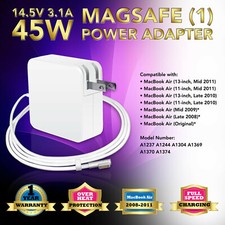 14.5V Adapter Charger 45W for Apple MacBook Air A1304 MC506LL/A MC503LL/A, L-Tip picture