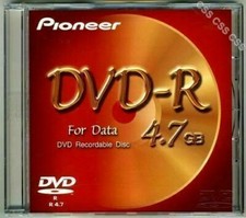 Pioneer DVD-R Recordable Blank Media Disc for Data 4.7 GB with Jewel Case Japan picture