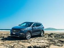 Cars hyundai santa fe au spec suv Desk Mat Stitched picture