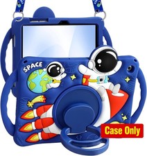 Case for Samsung Galaxy Tab A9 Plus - Cute 3D Astronaut Silicone Case with Strap picture