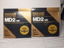 Two 5 Packs Maxell Mini Floppy Disk, Md2-hd, Nostalgia  picture
