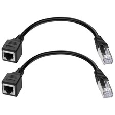 Ethernet Extension Cable 2pack Ethernet Lan Male To Female Network Cable Rj45 Ca picture
