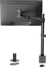 Single Monitor Arm Desk Mount Adjustable Stand Fits Screen Up to 32