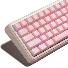 Dagaladoo Pink Jade PBT Keycap Set 121 Keys Cherry Profile Mechanical Keyboard picture