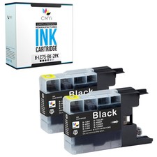 2-Pack Compatible CMYi LC75BK Ink Cartridges fits Brother MFC-J280W J430W J435W picture