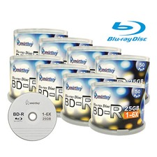 400 pcs SmartBuy Blank BD-R BDR 6X 25GB Blu-ray HD Logo Top Recordable Disc picture
