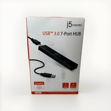 Port Powered  j5create JUH377 - 7 USB 3.0 Data Hub with 3.3 ft Cable picture