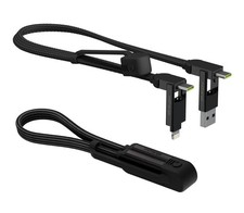 Rolling Square inCharge XL 6-in-1 Multi Charging Cable, Portable USB Black  picture