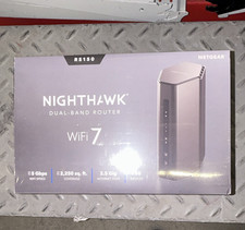 NETGEAR Nighthawk RS150 WiFi 7 Dual-Band Router 5 Gbps 3-Port Black picture