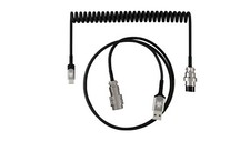 SubZERO Gaming Coiled Mechanical Keyboard Cable, Double-Sleeved with Detachable picture