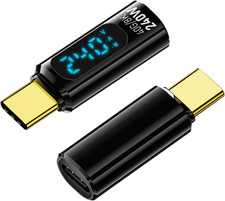 2 Pack USB C Adapter with Digital Display, Black picture