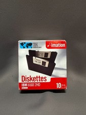 New/Sealed Genuine Imation IBM Formatted 2HD 1.44MB Diskettes (10 Pack) picture