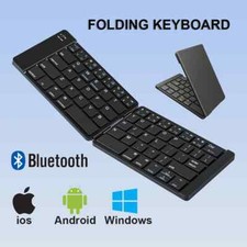 Foldable Wireless Mini Keyboard Quick Charging iPad iOS Android Tablet Bluetooth picture